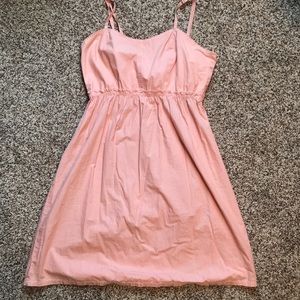 Cutter & Buck Coral and White Striped Dress